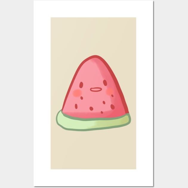 Watermelon illustration Wall Art by Mayarart